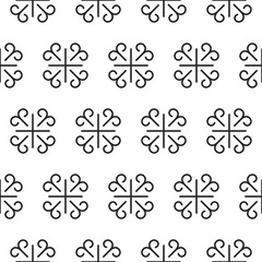 Ornate stripped geometric seamless pattern.