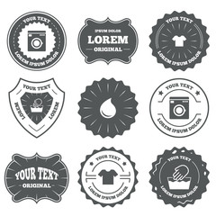 Wash icon. Not machine washable symbol.