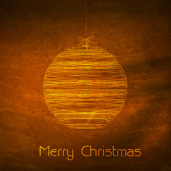Merry Christmas ball typography illustration easy editable