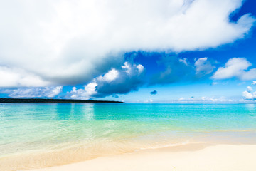 Sea, beach, seascape. Okinawa, Japan.