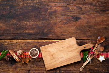 Christmas menu card