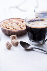 morning espresso with cake