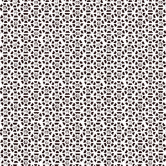 Geometric abstract seamless pattern in black and white colours. Mosaic repeating background, vector. 