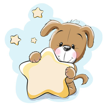 Dog with star