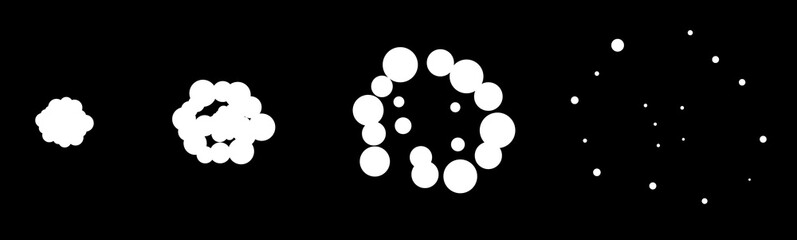 Explode effect animation with smoke