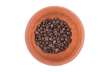 isolared coffee grains