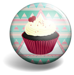 Cupcake on the badge