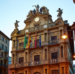 Pamplona Navarra Ayuntamiento city Hall square