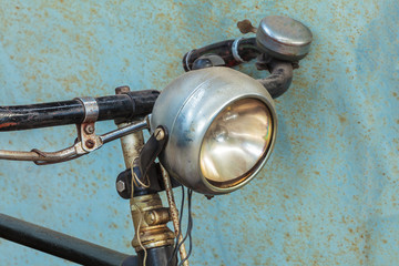 Close up of a vintage bicycle