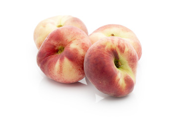Peach on the white isolatd background.