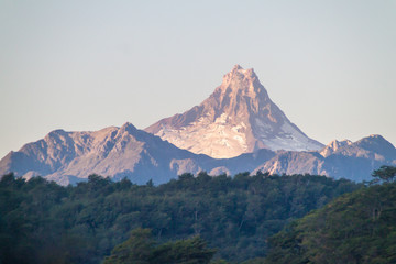 Fototapeta premium Widok wulkanu Puntiagudo, Chile
