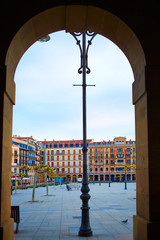 Pamplona Navarra Spain plaza del Castillo square
