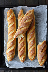 crunchy french baguette