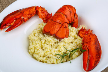 Risotto with lobster