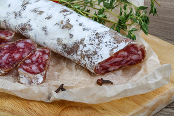 Spanish sausages- fuet