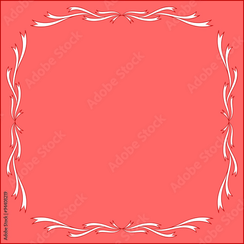 "Red Vintage Frame Design For Greeting Card" Imágenes de archivo y vectores libres de derechos