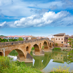 Fototapeta premium Puente de la Reina in Saint James Way bridge