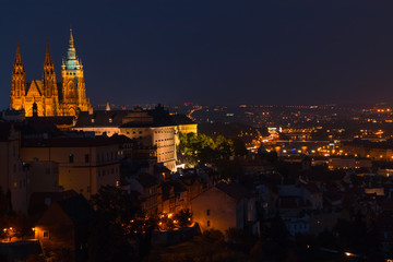 Fototapeta na wymiar Czech Republic. Prague. View of the city and the St.Vitus