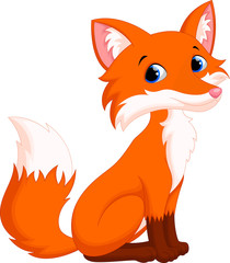 Fototapeta premium Cute fox cartoon
