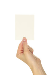 Fototapeta premium card in hand