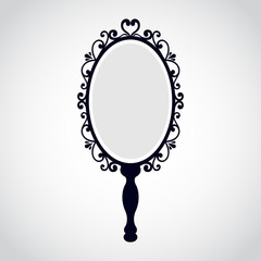 vintage mirror with a handle