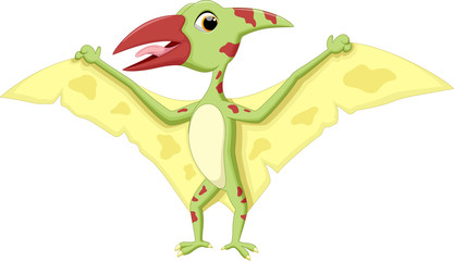 Cute pterodactyl cartoon © irwanjos