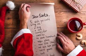 Santa Claus and wishlist