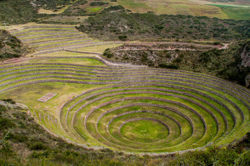 Agricultural terracing of Moray, Sacred Valley, Peru