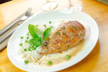 Marinated grilled healthy chicken