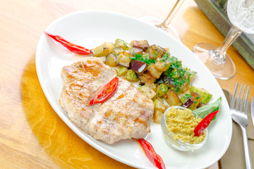Marinated grilled healthy chicken