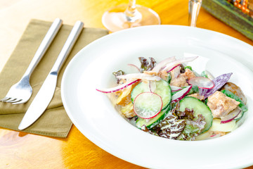 Salad with chicken