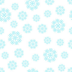 Seamless snowflake pattern