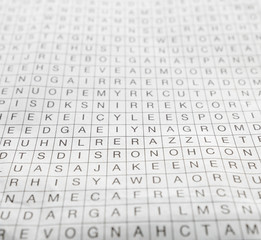 Obraz premium crossword puzzle