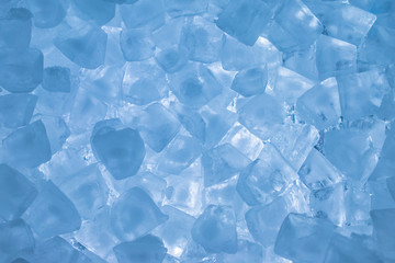 Ice cubes close-up background