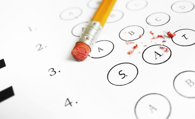 SAT multiple choice exam