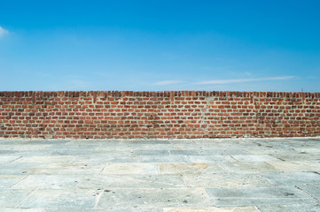 wall in front of sky