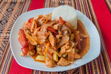 Typical meal in Peru - Lomo Saltado