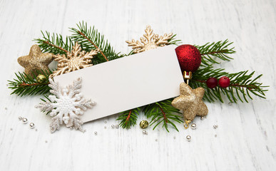Fototapeta na wymiar greeting card for christmas