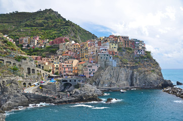 Fototapeta na wymiar Manarola in the Cinque Terre, Italy