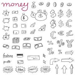 Naklejka premium Money icons