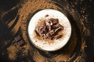 Tiramisu with chocolate