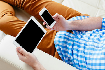 Comparing tablet and phone