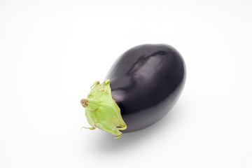 Eggplant on white