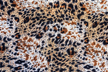texture of print fabric striped leopard
