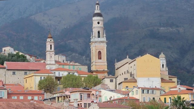Beautiful View of the old Menton