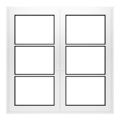 window isolated on white background