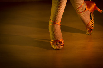 Latin woman dancing feet by Gema Ibarra