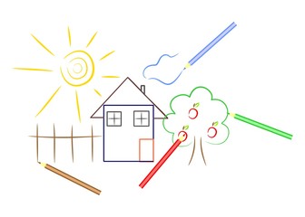 the childrens drawing