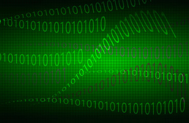 wavy background matrix of digits