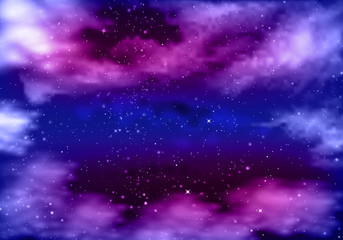 violet blue night sky
